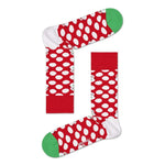 Happy Socks Dames &amp; Heren Fantasie Sokken Big Dot Snowman Sock BDS01 - Jambelles