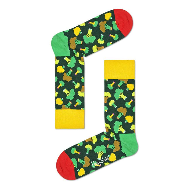 Happy Socks Dames &amp; Heren Fantasie Sokken Broccoli Sock BRO01 - Jambelles