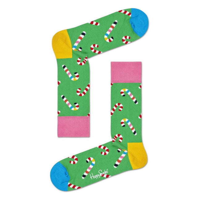 Happy Socks Dames &amp; Heren Fantasie Sokken Candy Cane Socks CCA01 - Jambelles