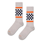 Happy Socks Dames &amp; Heren Fantasie Sokken Checked Stripe Sneaker Sock P003229 - Jambelles