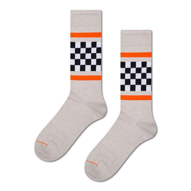 Checked Stripe Sneaker Sock P003229