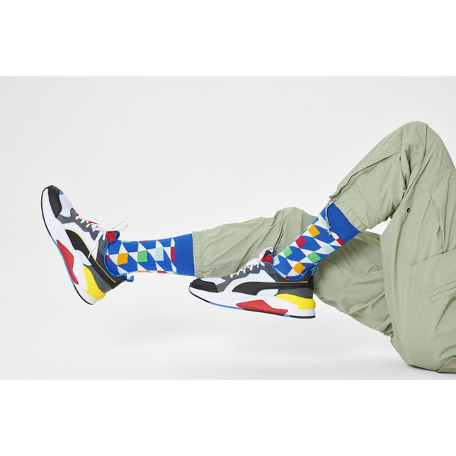 Happy Socks Dames &amp; Heren Fantasie Sokken Cubes Sock CUB01 - Jambelles
