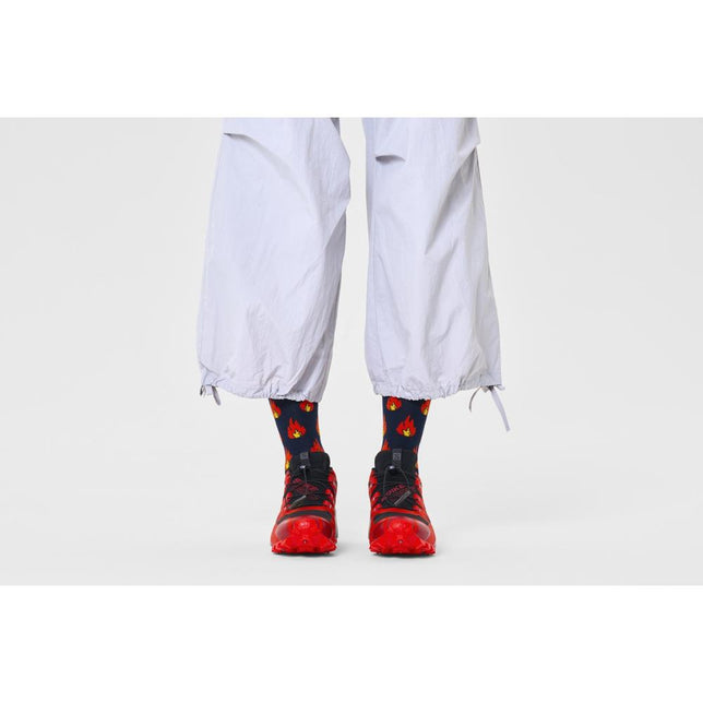 Happy Socks Dames &amp; Heren Fantasie Sokken Flames Sock P000129 - Jambelles