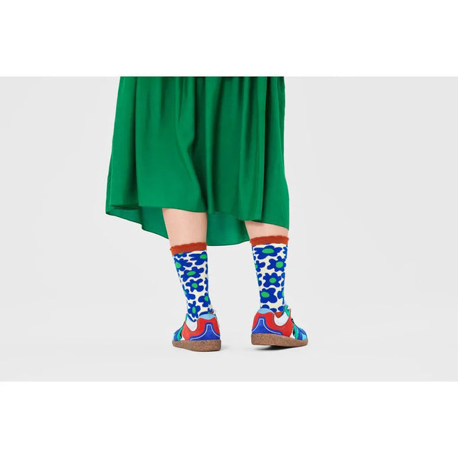 Happy Socks Dames &amp; Heren Fantasie Sokken Flower Shot Socks Fsh01 - Jambelles