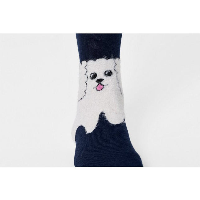 Happy Socks Dames &amp; Heren Fantasie Sokken Fluffy Dog Sock P003735 - Jambelles