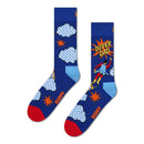Happy Socks Dames &amp; Heren Fantasie Sokken Flying Super Dad Sock P003788 - Jambelles