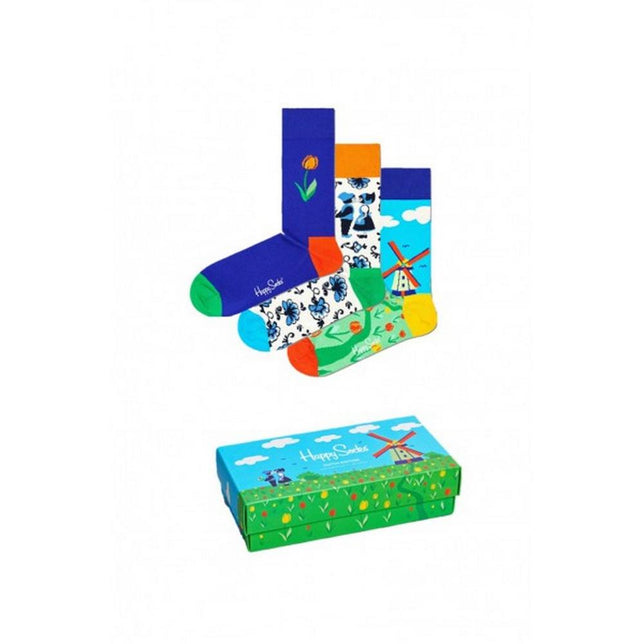 Happy Socks Dames &amp; Heren Fantasie Sokken Gitbox 3-pack Dutch SXDUT08 - Jambelles