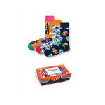 Happy Socks Dames &amp; Heren Fantasie Sokken Gitbox 3-pack Dutch SXDUT08 - Jambelles