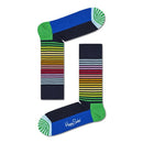 Happy Socks Dames &amp; Heren Fantasie Sokken Half Stripe HAS01 - Jambelles