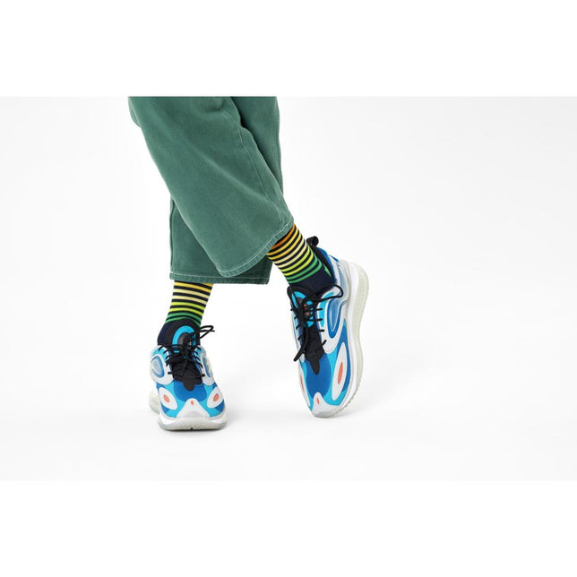 Happy Socks Dames &amp; Heren Fantasie Sokken Half Stripe HAS01 - Jambelles