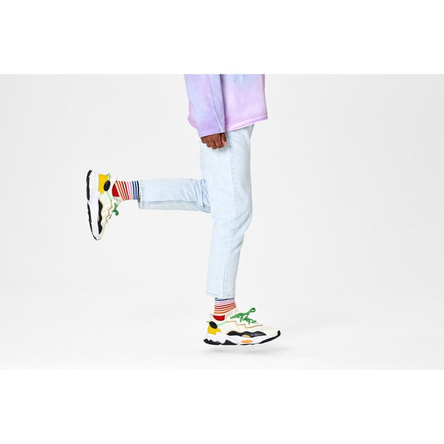 Happy Socks Dames &amp; Heren Fantasie Sokken Half Stripe HAS01 - Jambelles