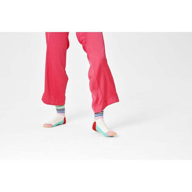 Happy Socks Dames &amp; Heren Fantasie Sokken Half Stripe HAS01 - Jambelles