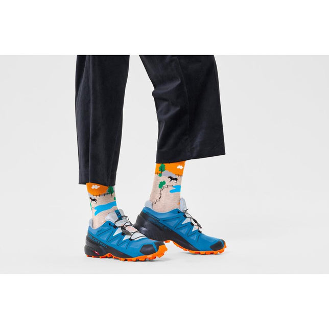 Happy Socks Dames &amp; Heren Fantasie Sokken Horse Sock P000133 - Jambelles