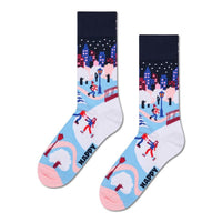Happy Socks Dames &amp; Heren Fantasie Sokken Ice Skating In The City Sock P003291 - Jambelles