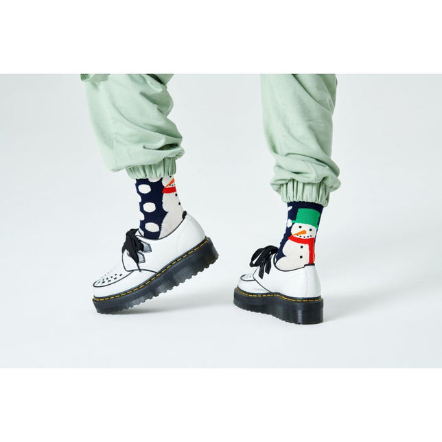 Happy Socks Dames &amp; Heren Fantasie Sokken Jumbo Snowman Sock JSS01 - Jambelles