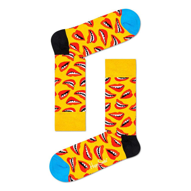 Happy Socks Dames &amp; Heren Fantasie Sokken Lips Sock LIP01 - Jambelles
