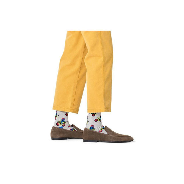 Happy Socks Dames &amp; Heren Fantasie Sokken Motor Bike Sock P003204 - Jambelles