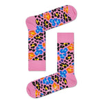 Happy Socks Dames &amp; Heren Fantasie Sokken Multi Leopard Sock MLE01 - Jambelles