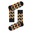 Happy Socks Dames &amp; Heren Fantasie Sokken Optic Square Sock OSQ01 - Jambelles