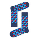 Happy Socks Dames &amp; Heren Fantasie Sokken Optic Square Sock OSQ01 - Jambelles
