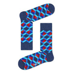 Happy Socks Dames &amp; Heren Fantasie Sokken Optic Square Sock OSQ01 - Jambelles