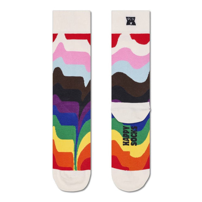 Happy Socks Dames &amp; Heren Fantasie Sokken Pride Liquid Stripe Sock P004524 - Jambelles