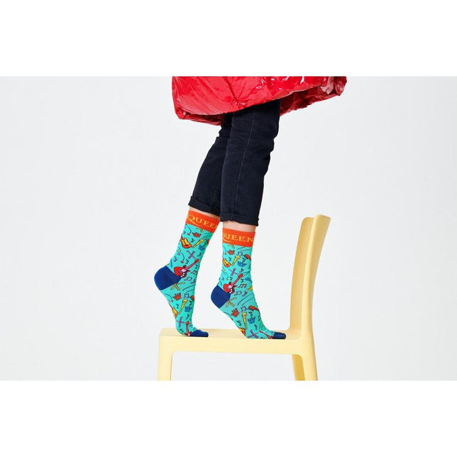 Happy Socks Dames &amp; Heren Fantasie Sokken Queen The Works Sock QUE01 TW - Jambelles