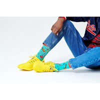 Happy Socks Dames &amp; Heren Fantasie Sokken Queen The Works Sock QUE01 TW - Jambelles