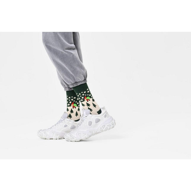 Happy Socks Dames &amp; Heren Fantasie Sokken Santa On The Way Sock P002054 - Jambelles