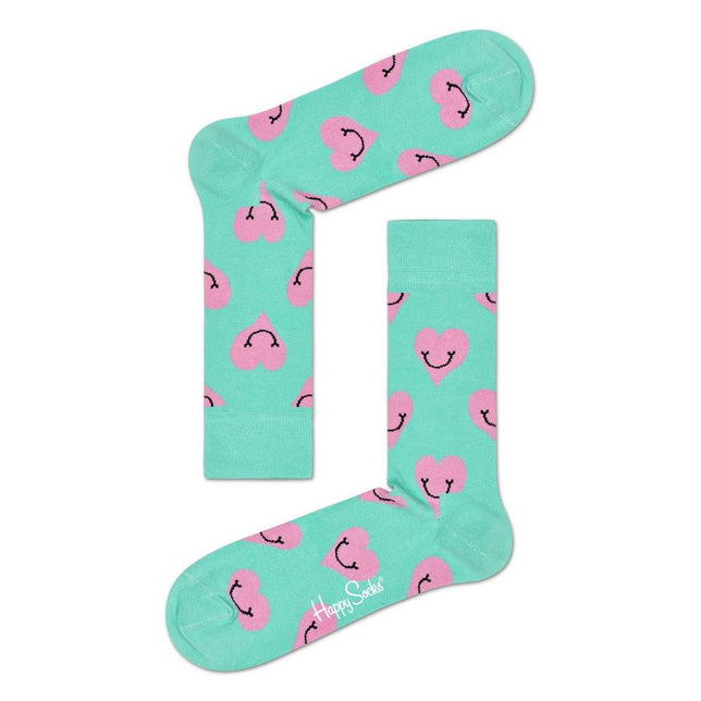 Happy Socks Dames &amp; Heren Fantasie Sokken Smiley Heart Sock SMH01 - Jambelles