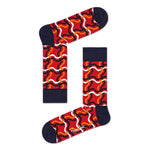 Happy Socks Dames &amp; Heren Fantasie Sokken Squiggly Sock SQL01 - Jambelles