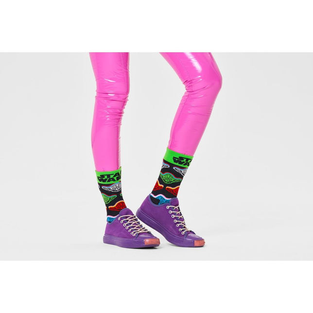 Happy Socks Dames &amp; Heren Fantasie Sokken Star Wars Yoda Sock P000272 - Jambelles