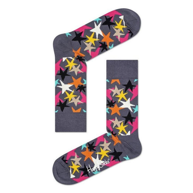 Happy Socks Dames &amp; Heren Fantasie Sokken Stars STA01 - Jambelles