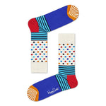 Happy Socks Dames &amp; Heren Fantasie Sokken Stripe Dot Sock SDO01 - Jambelles