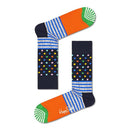 Happy Socks Dames &amp; Heren Fantasie Sokken Stripe Dot Sock SDO01 - Jambelles