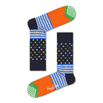Happy Socks Dames &amp; Heren Fantasie Sokken Stripe Dot Sock SDO01 - Jambelles