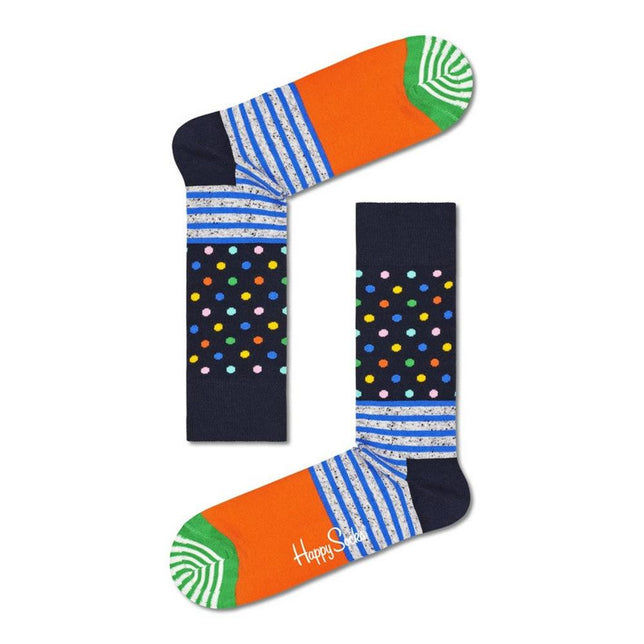 Happy Socks Dames &amp; Heren Fantasie Sokken Stripe Dot Sock SDO01 - Jambelles