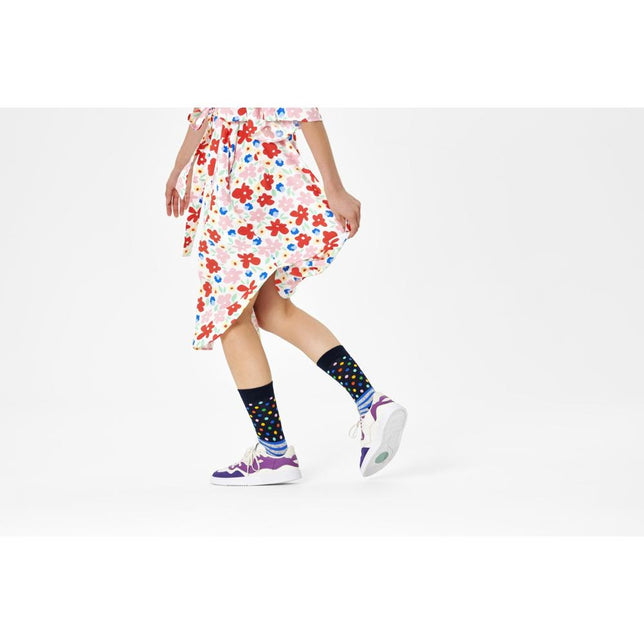 Happy Socks Dames &amp; Heren Fantasie Sokken Stripe Dot Sock SDO01 - Jambelles