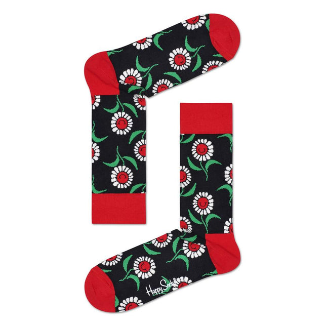 Happy Socks Dames &amp; Heren Fantasie Sokken Sunflower Sock SFW01 - Jambelles