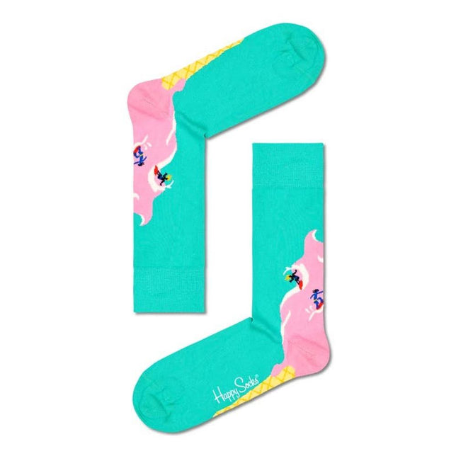 Happy Socks Dames &amp; Heren Fantasie Sokken Surfs Up Socks SUP01. - Jambelles