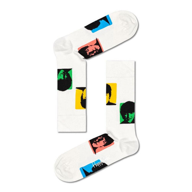 Happy Socks Dames &amp; Heren Fantasie Sokken The Beatles 4-Pack Gift Set 4P XBEA09 - Jambelles