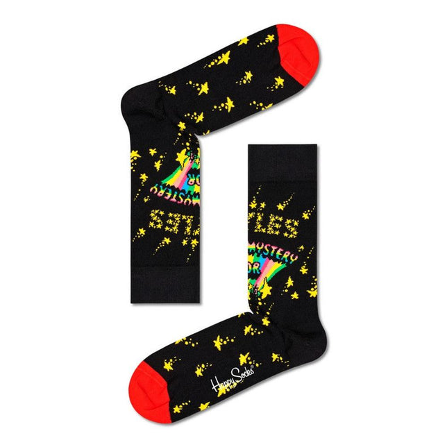 Happy Socks Dames &amp; Heren Fantasie Sokken The Beatles Collector 24-Pack Gift Set XBEA41 - Jambelles