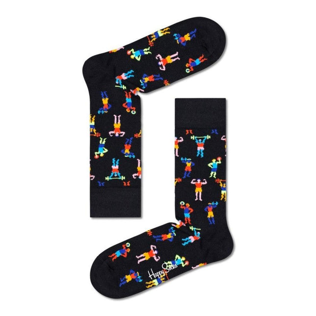 Happy Socks Dames &amp; Heren Fantasie Sokken Workout Sock WOR01 - Jambelles