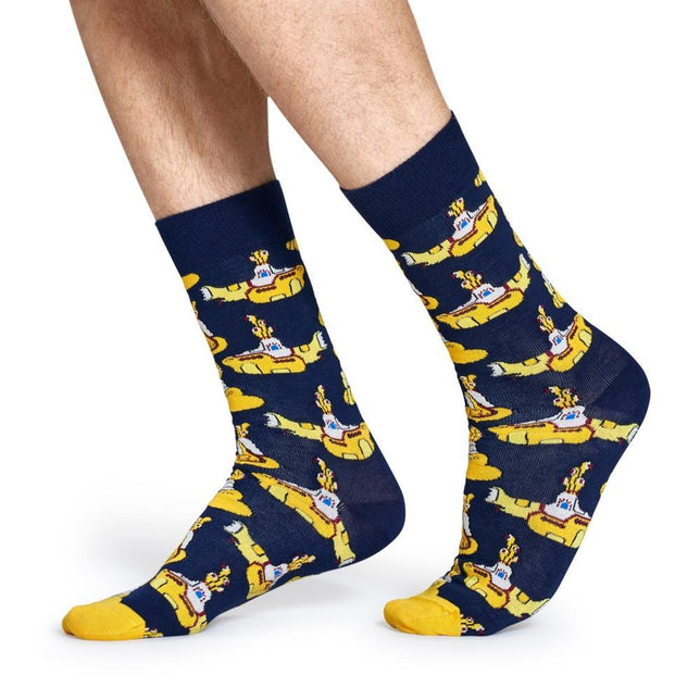 Happy Socks Dames &amp; Heren Fantasie Sokken Yellow Submarine Socks BEA01 ys - Jambelles