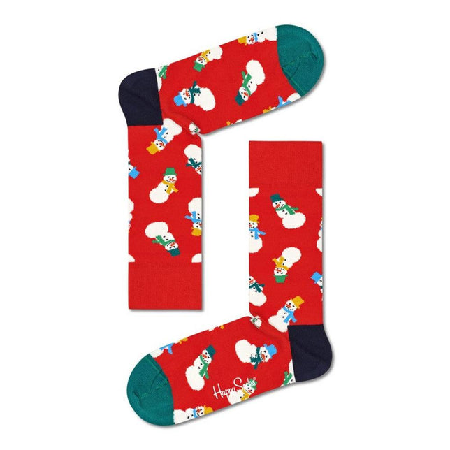 Happy Socks Kinder Sokken 3-Pack Snowman Socks Gift Set 3P XSNO08 - Jambelles