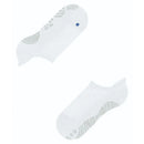 Grijze FALKE Cool Kick SN CP 46453 herensokken met lage boord, gestreepte gripzones en neongele R-markering - Jambelles