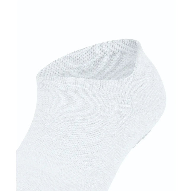 Witte FALKE Cool Kick SN CP 46453 herensok met lage enkelboord en fijngebreide structuur - Jambelles