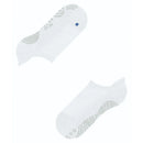 Grijze FALKE Cool Kick SN CP 46453 herensokken met lage boord, gestreepte gripzones en neongele R-markering - Jambelles
