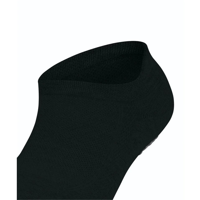 Zwarte FALKE Cool Kick SN CP 46453 herensok met laag model, fijne breistructuur en geribde boord. - Jambelles