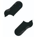 Grijze FALKE Cool Kick SN CP 46453 herensokken met lage boord, gestreepte gripzones en neongele R-markering - Jambelles